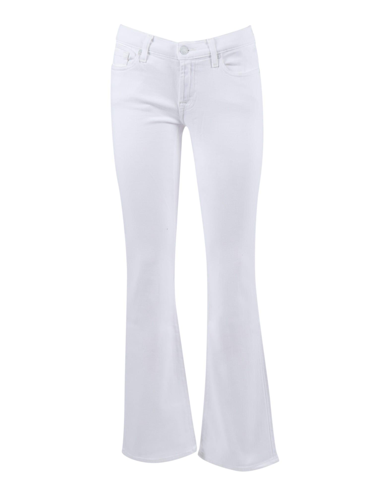 7 for all mankind original bootcut tailorless broken twill white