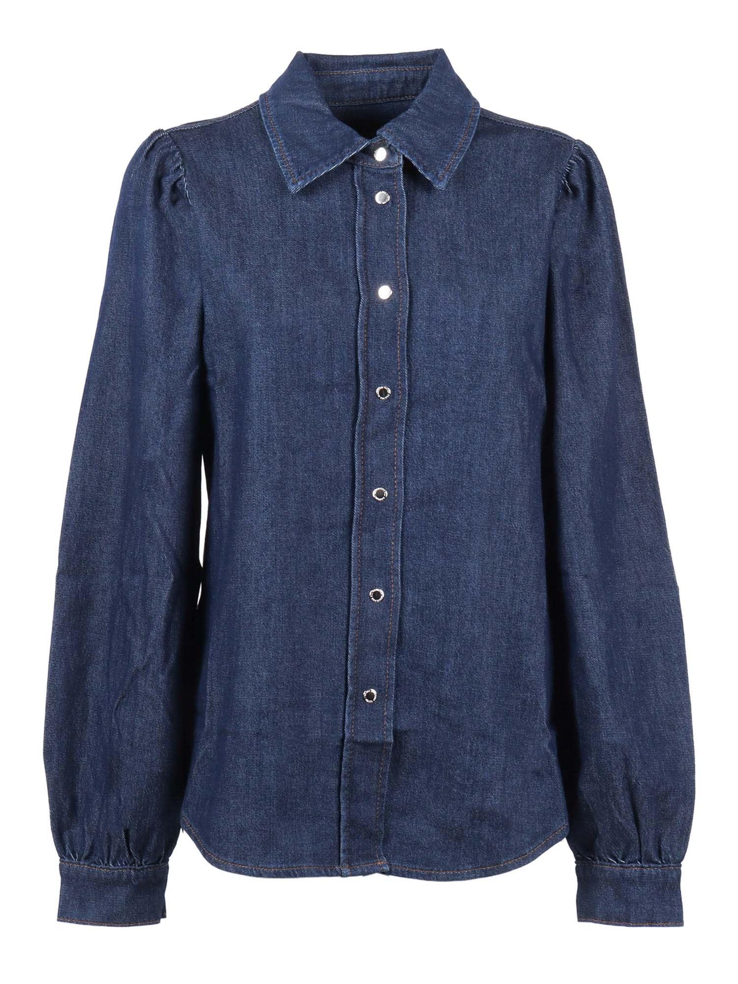 7 for all mankind puff sleeves shirt halona