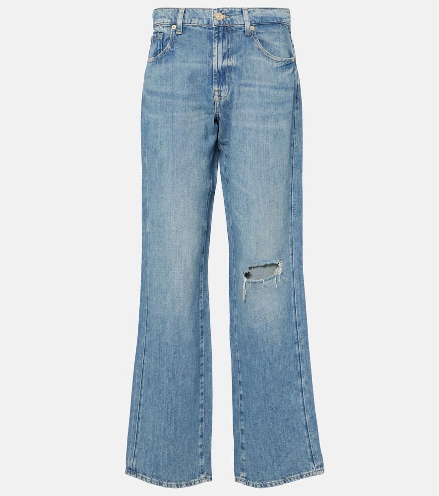 7 for all mankind tess distressed wide