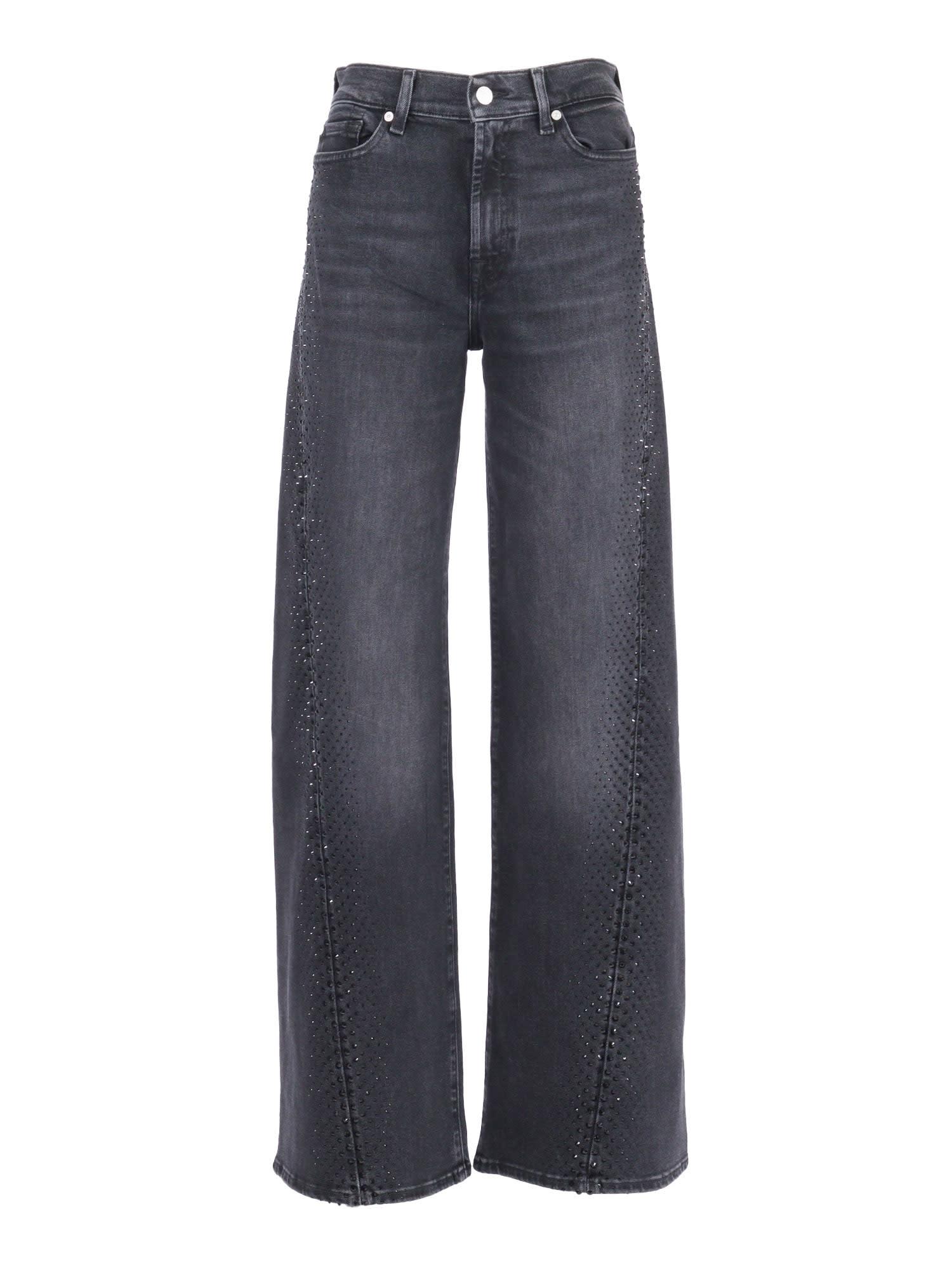 7 for all mankind twisted lotta bottomline with crystals