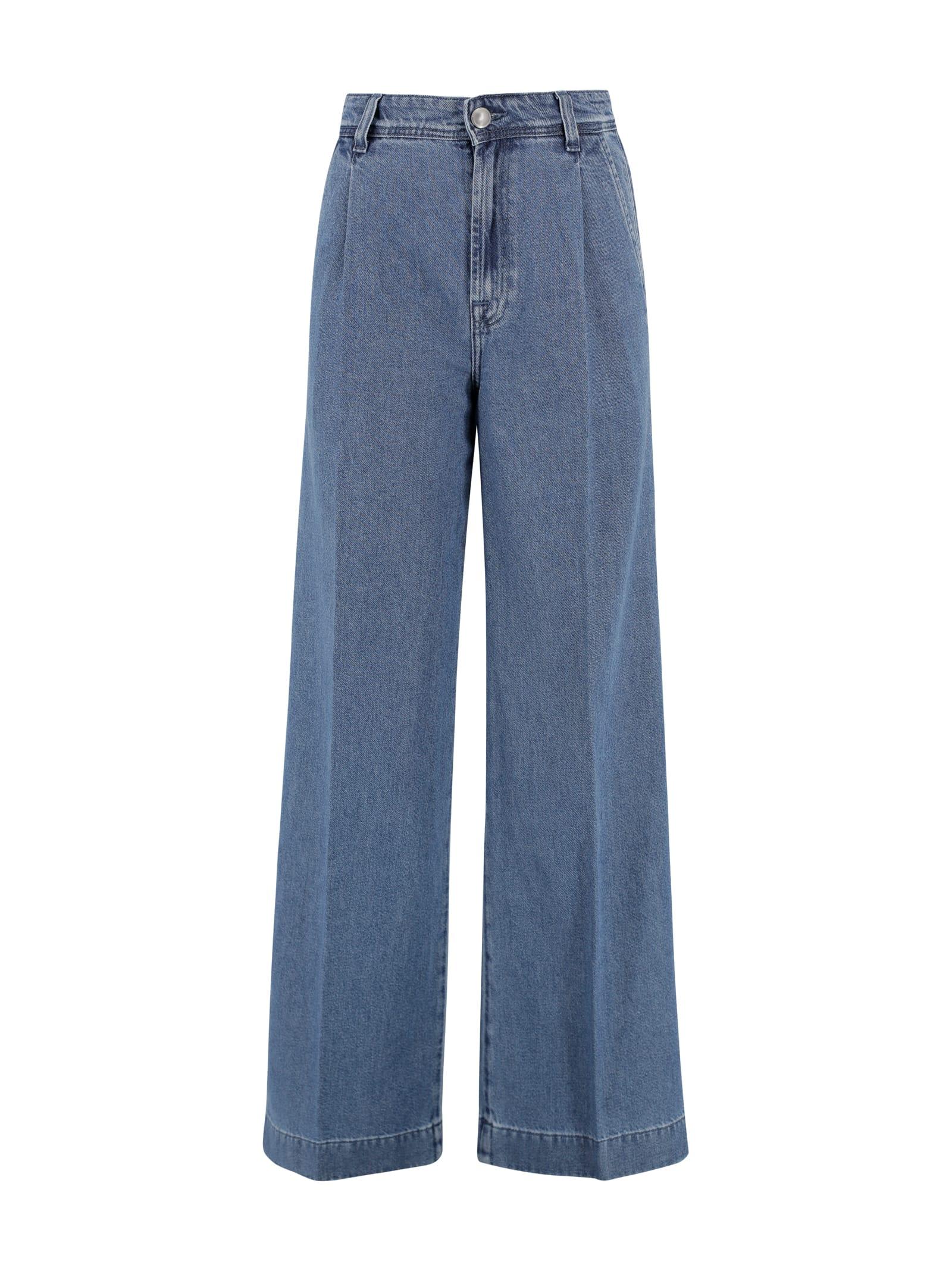 7 for all mankind wide leg jeans