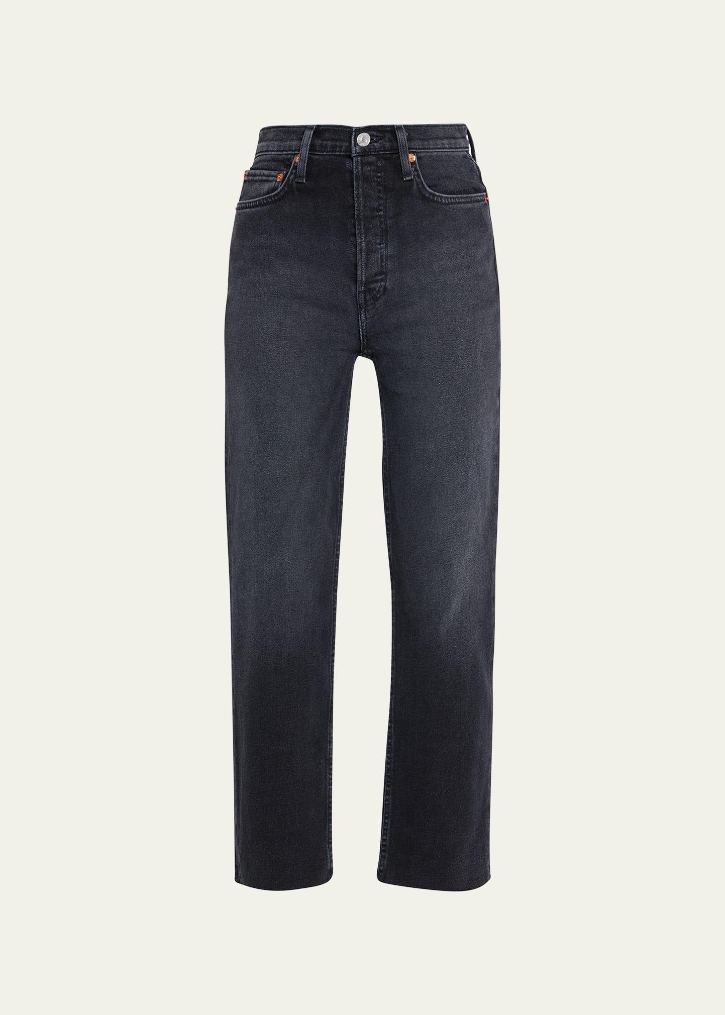 70s stovepipe distressed jeans