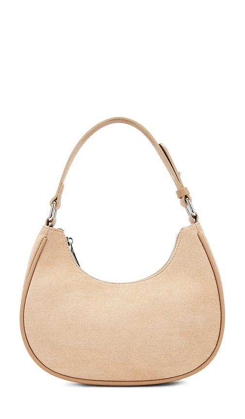 8 other reasons crescent shoulder bag in taupe.