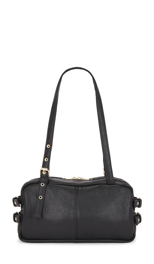 8 other reasons faux nappa shoulder bag in black.