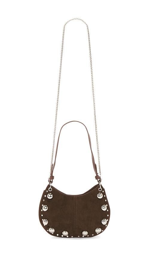 8 other reasons faux suede shoulder bag in brown.