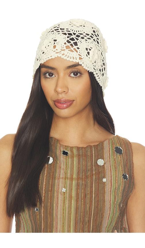 8 other reasons hand-crocheted beanie in neutral.