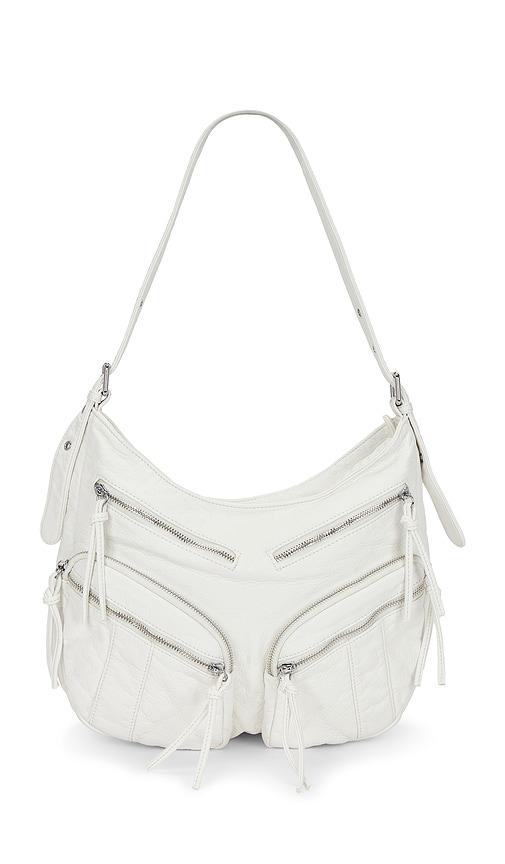 8 other reasons leather shoulder bag in ivory.