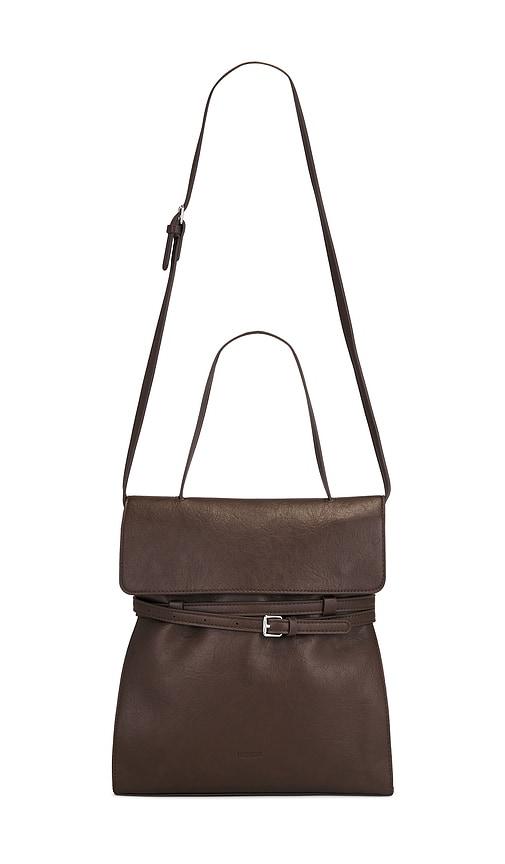 8 other reasons mini bucket bag in chocolate.