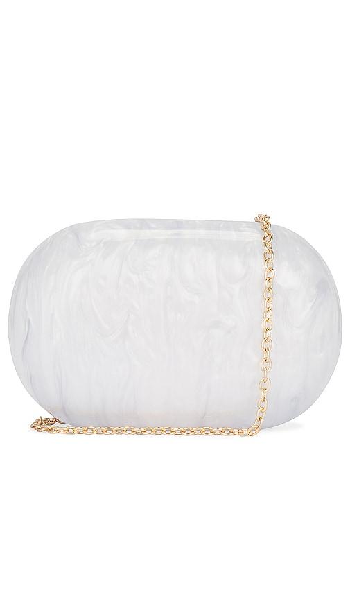 8 other reasons pearl clutch in white.