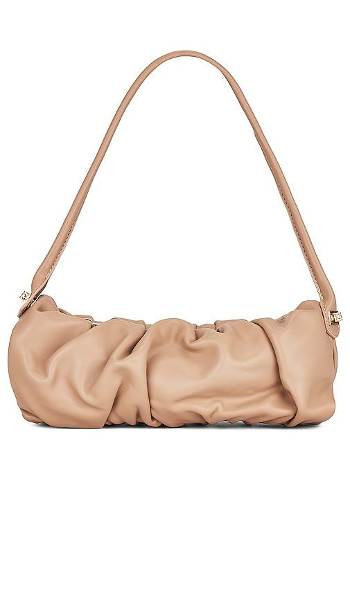 8 other reasons puff shoulder bag in tan.