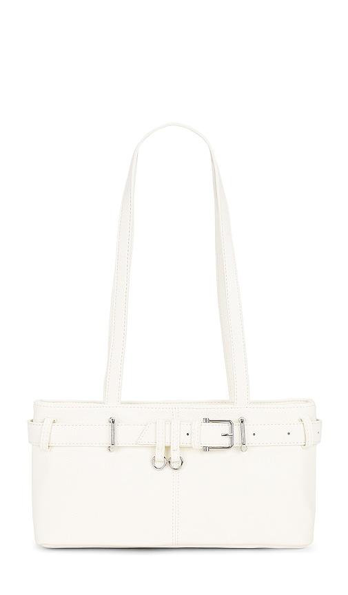 8 other reasons shoulder bag in white.