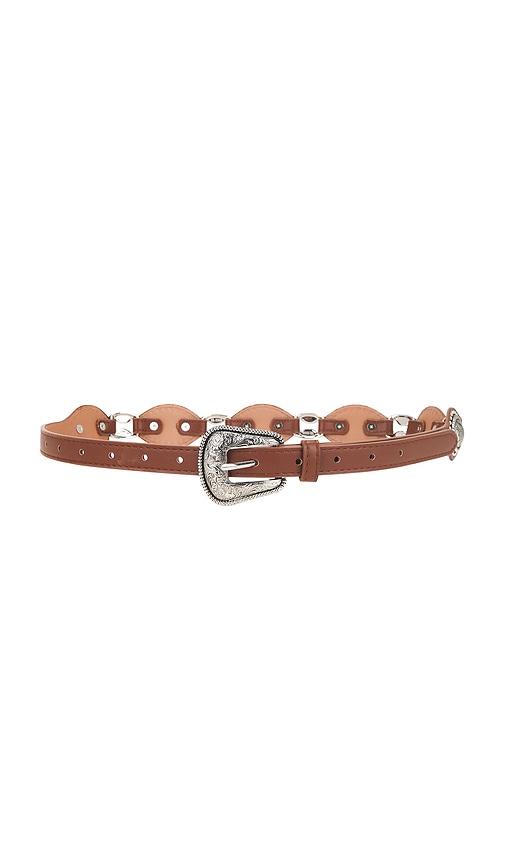 8 other reasons single buckle belt in cognac.