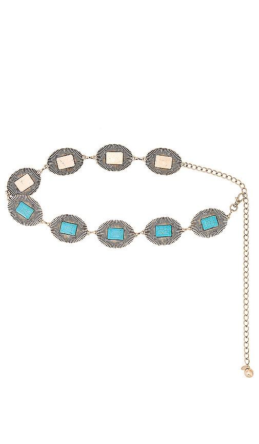 8 other reasons western chain belt in metallic gold.