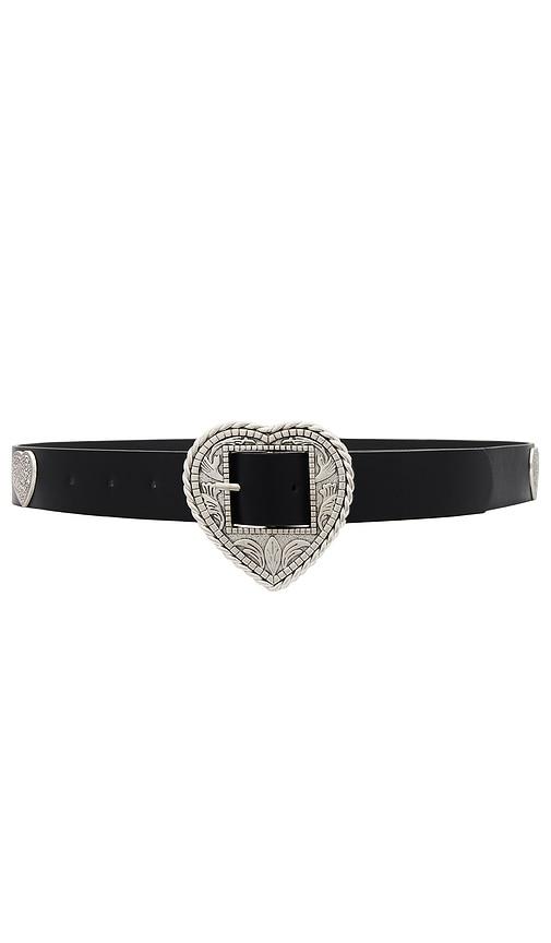 8 other reasons western heart belt in black.