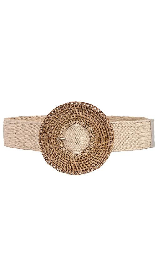 8 other reasons woven belt in ivory in ivory.
