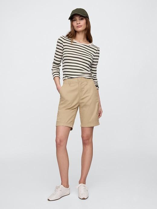9" downtown khaki bermuda shorts