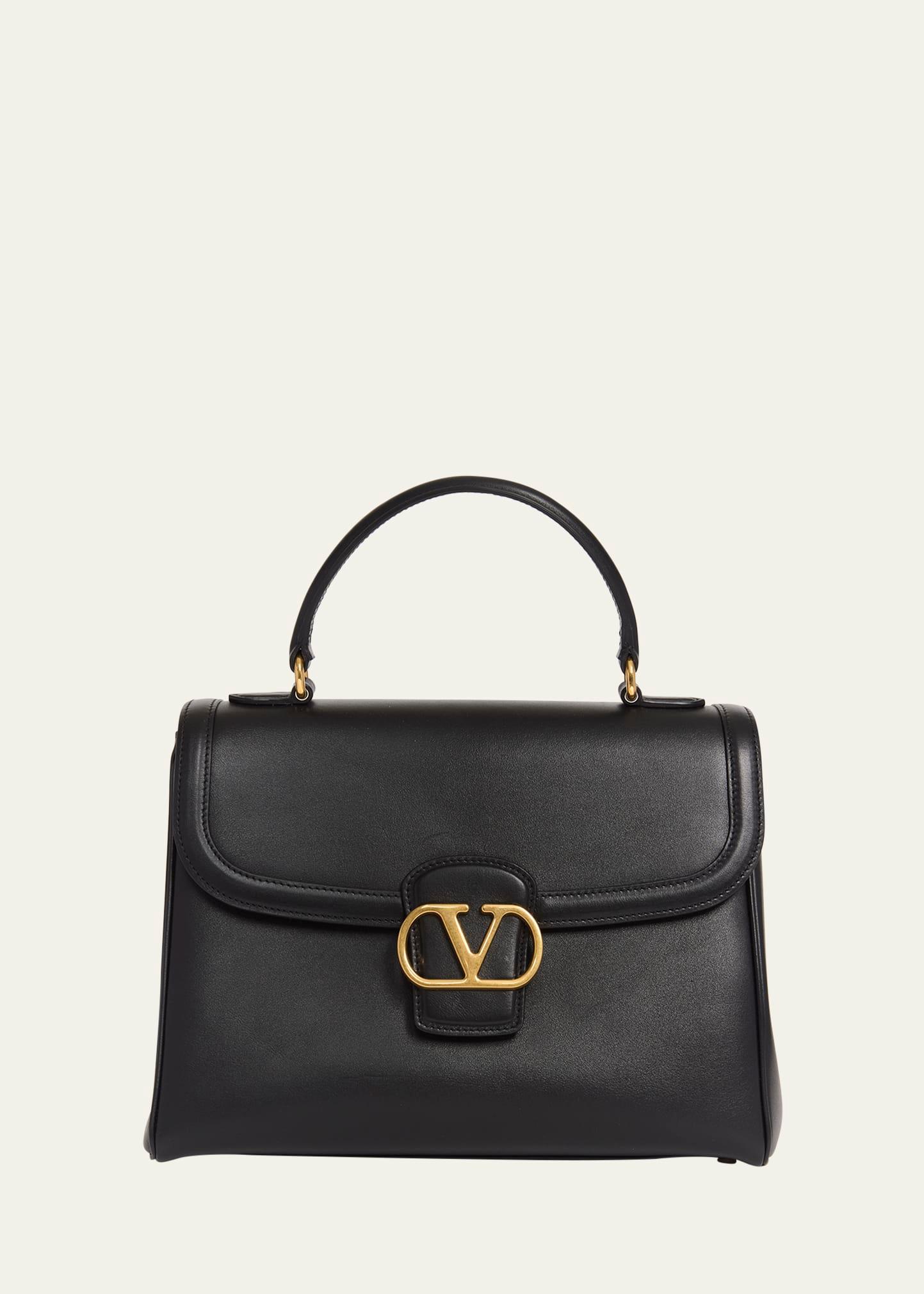 9 to 5 flap leather top-handle bag