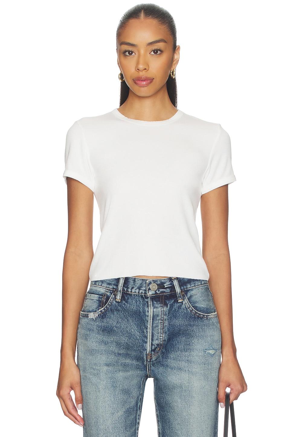 90's ribbed cap sleeve tee