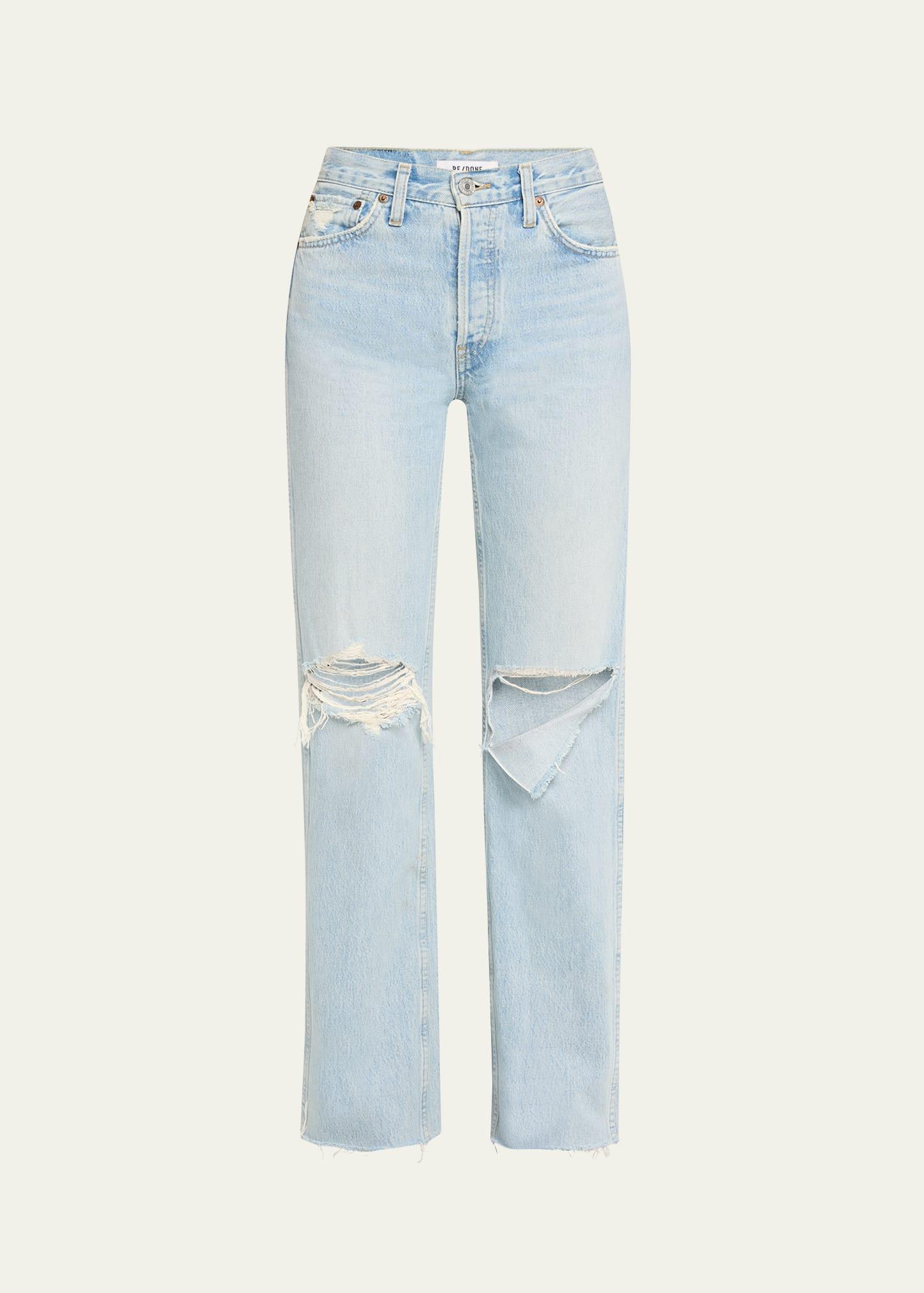 90s high-rise loose straight jeans
