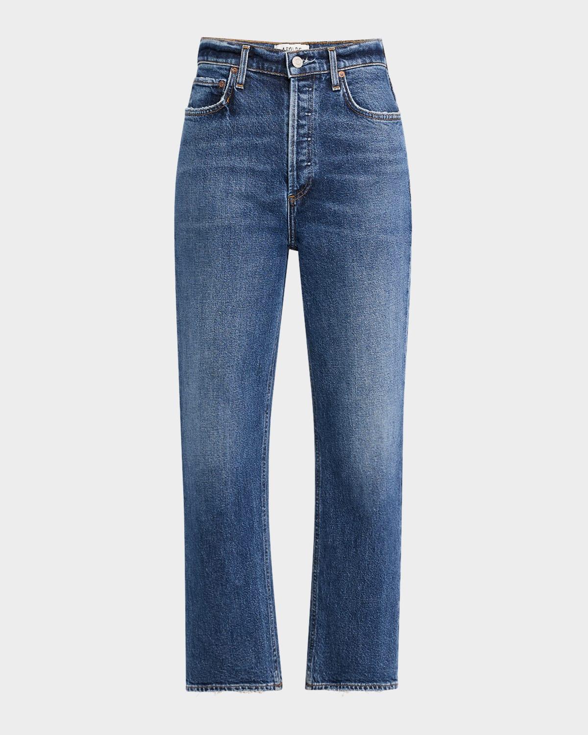 90s pinch waist cropped jeans