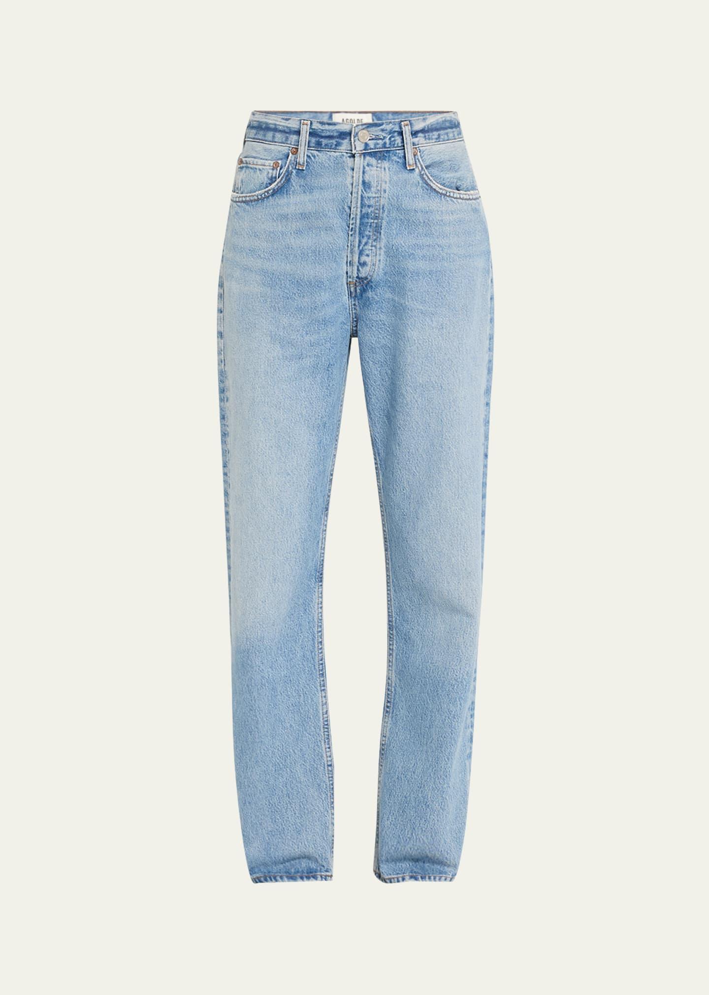 90s pinch waist high-rise straight jeans
