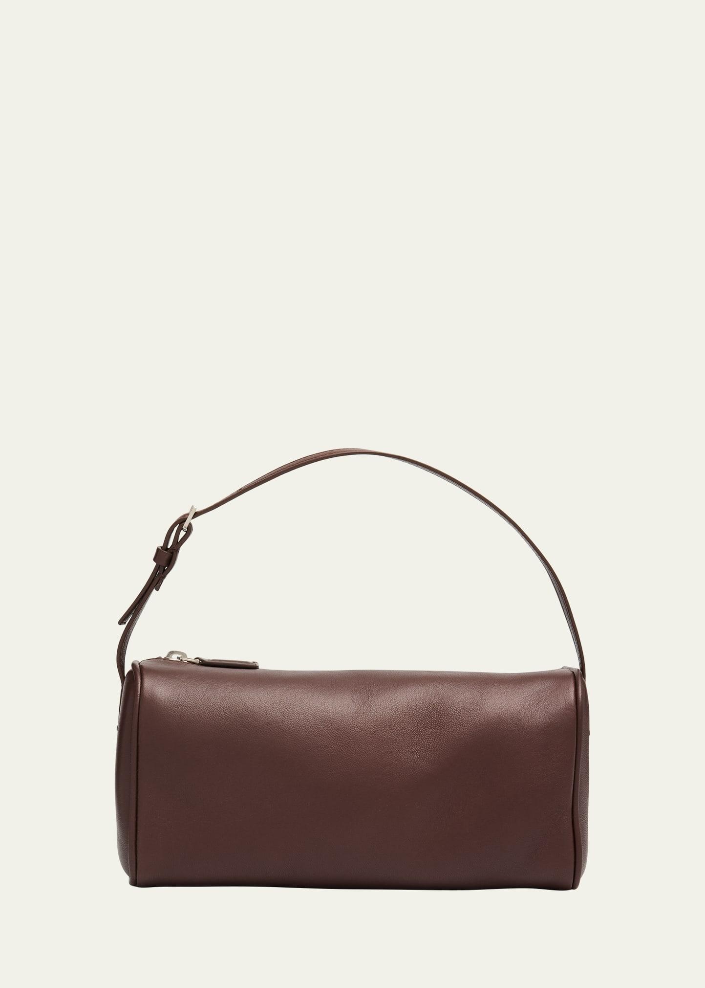 90s top-handle bag in silk leather