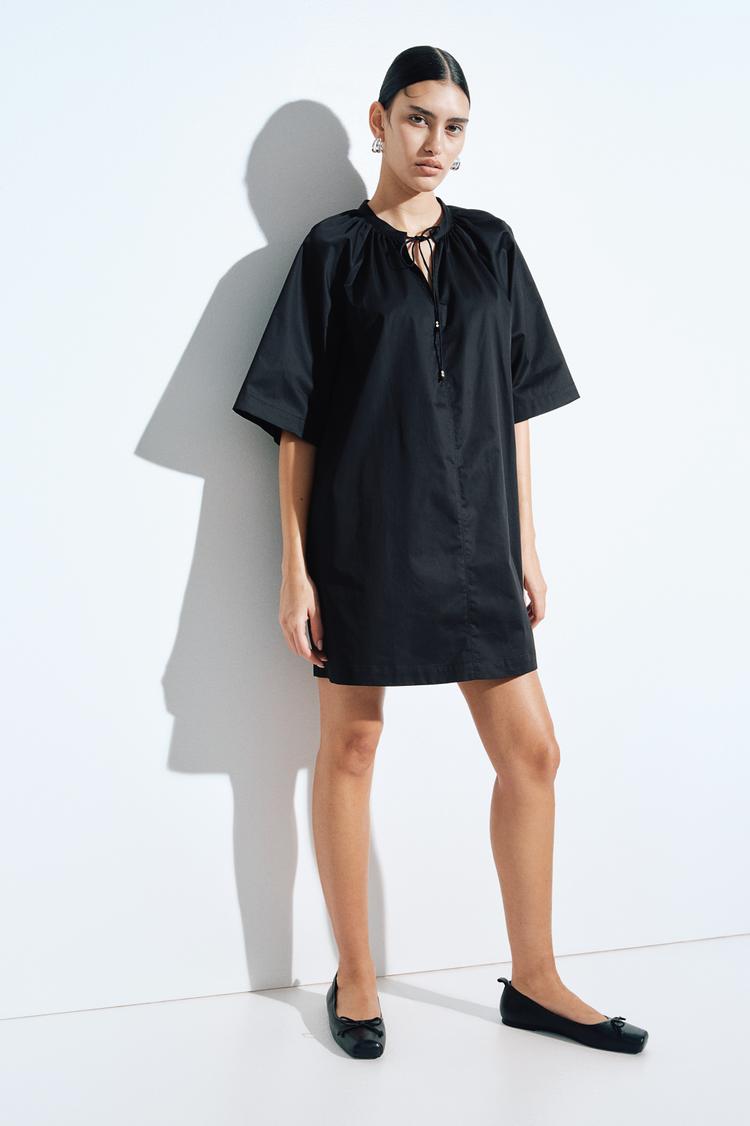 a-line cotton dress
