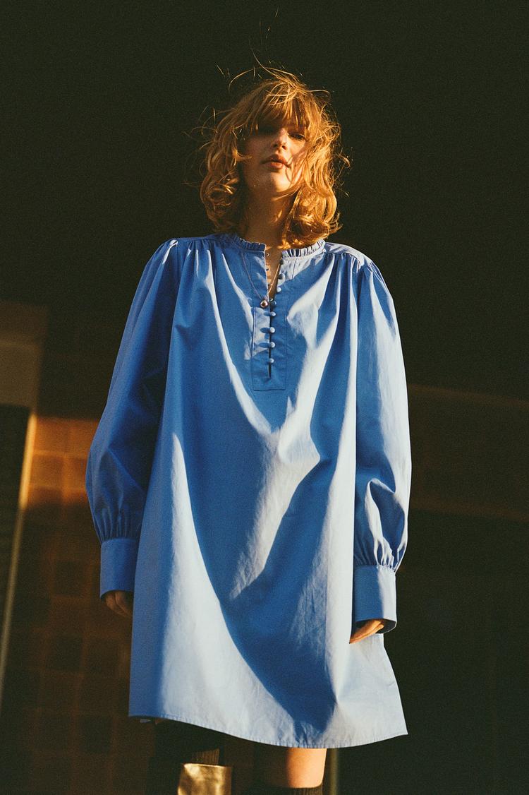 a-line cotton dress