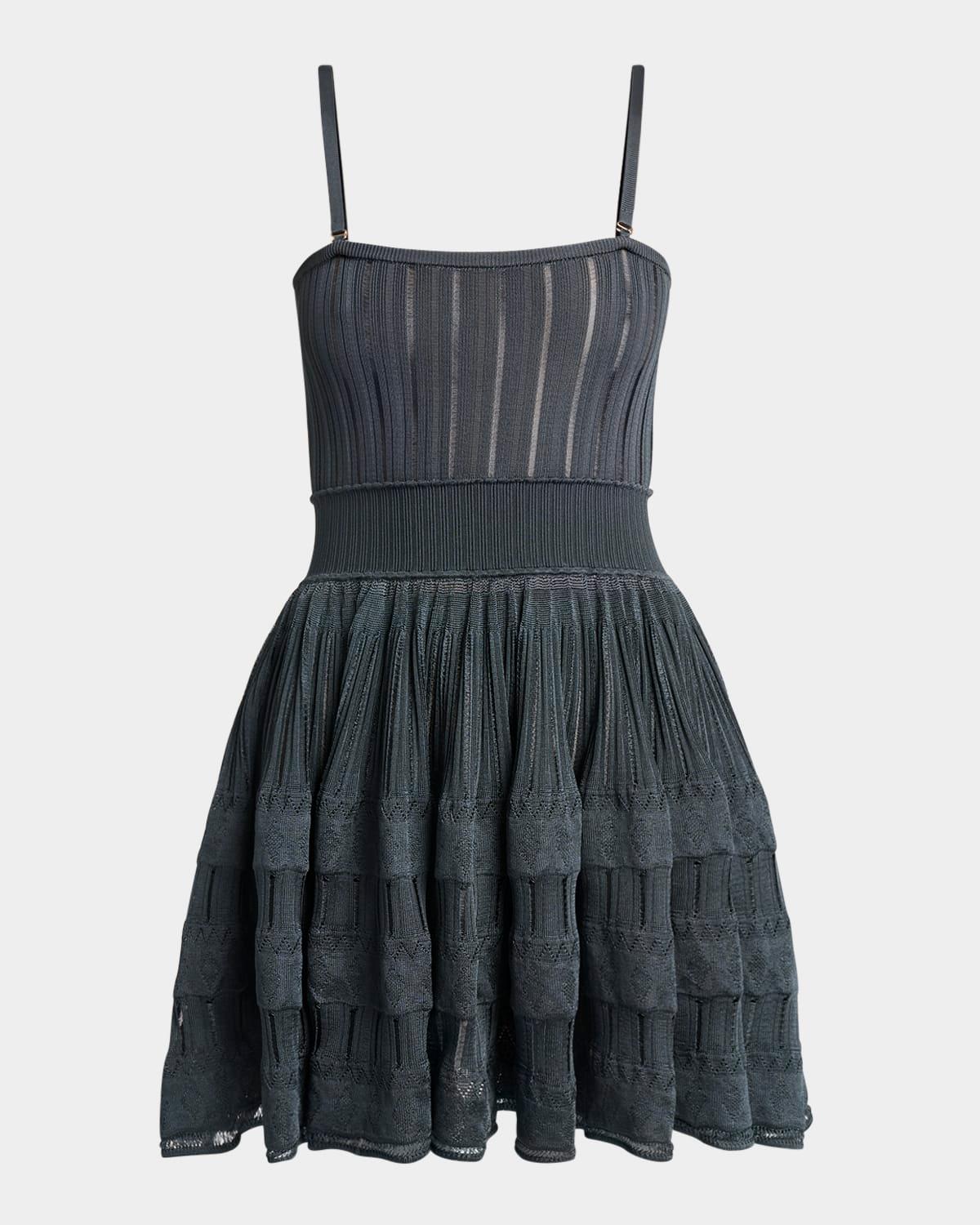 a-line crinoline mini dress with removable straps