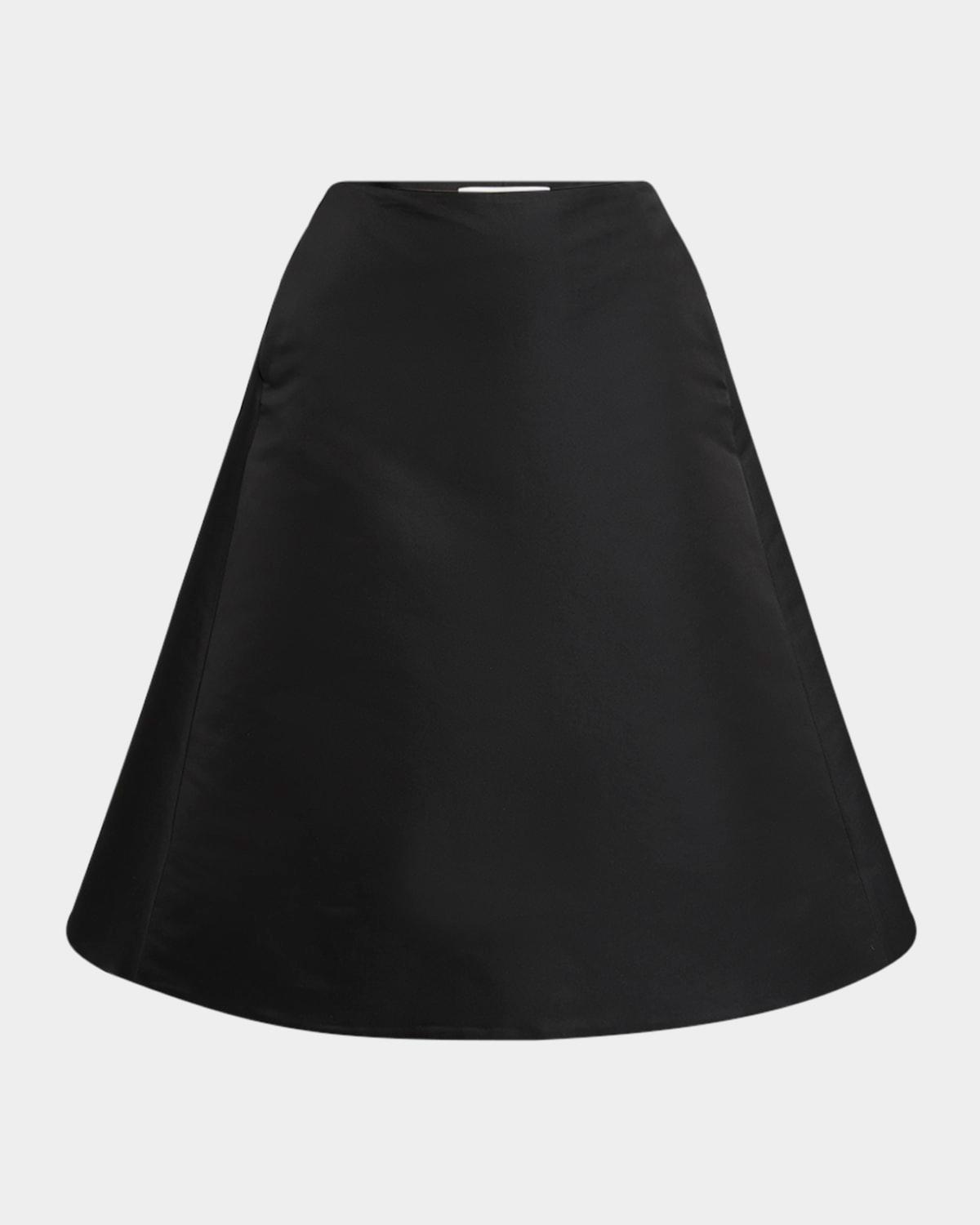a-line midi circle skirt