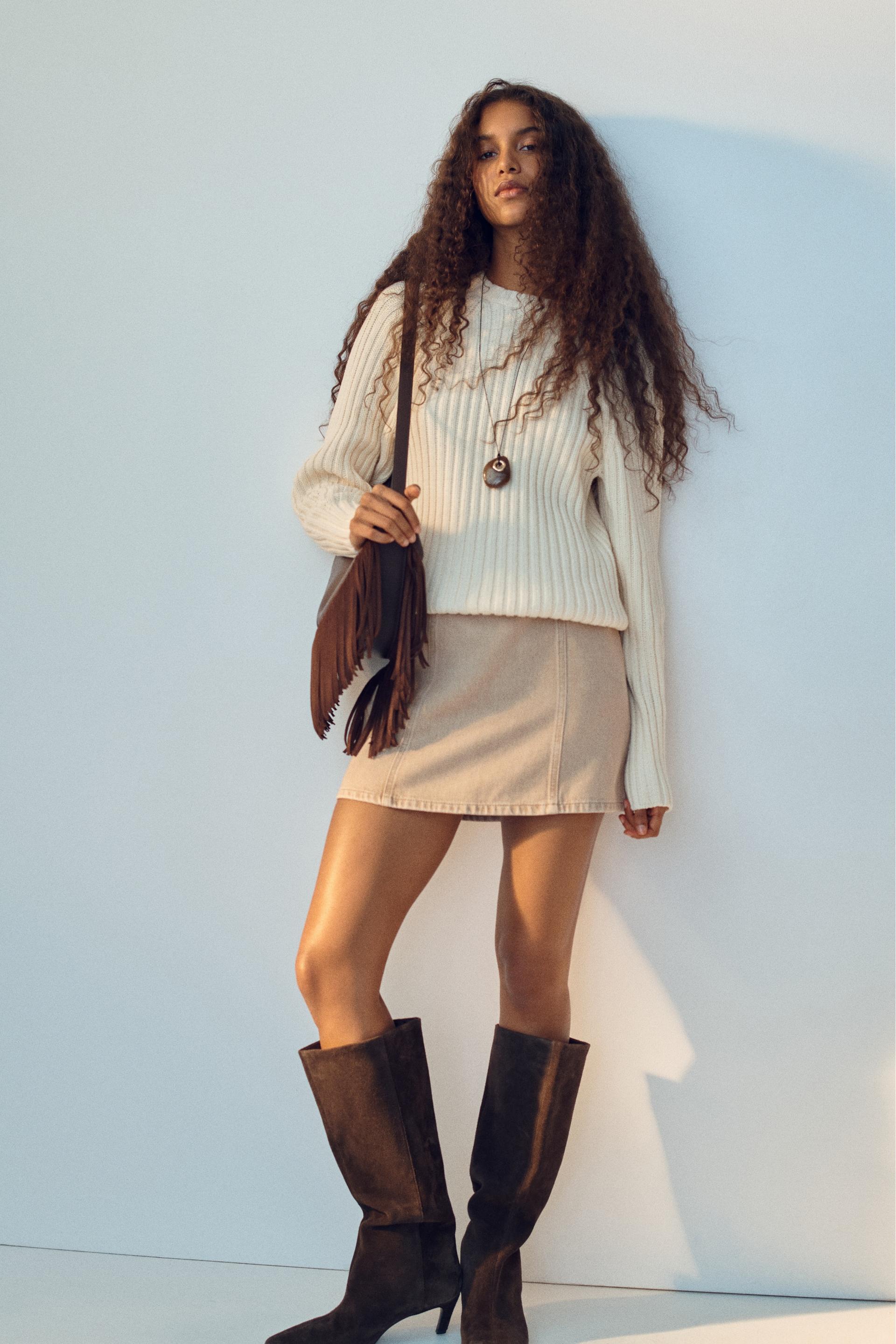 a-line mini skirt