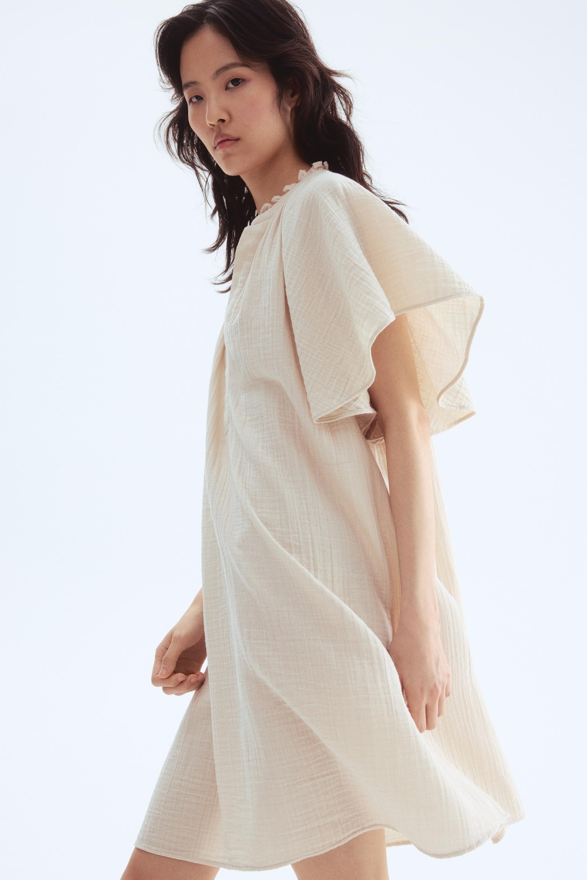 a-line muslin dress