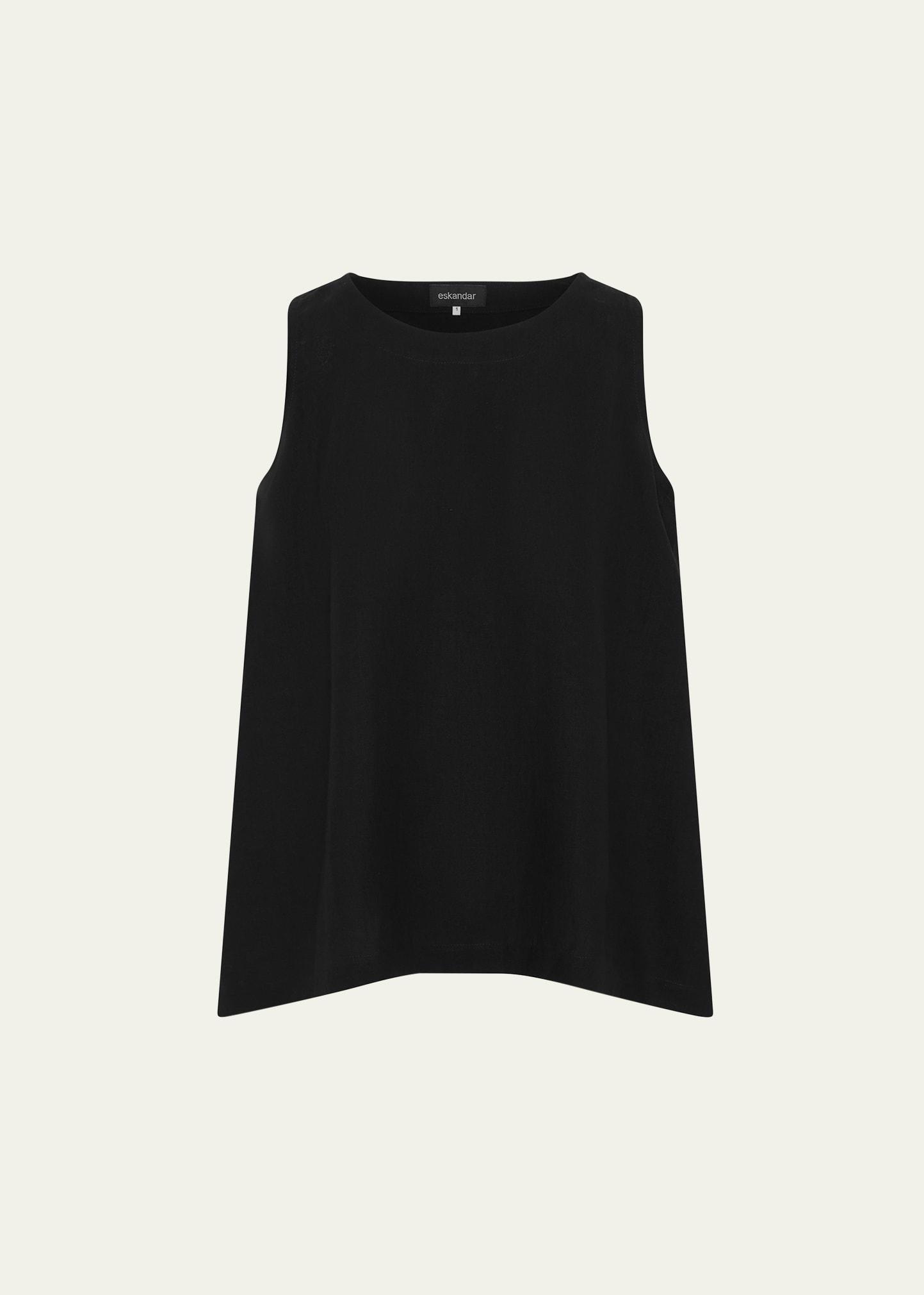 a-line round neck shell (mid plus length)