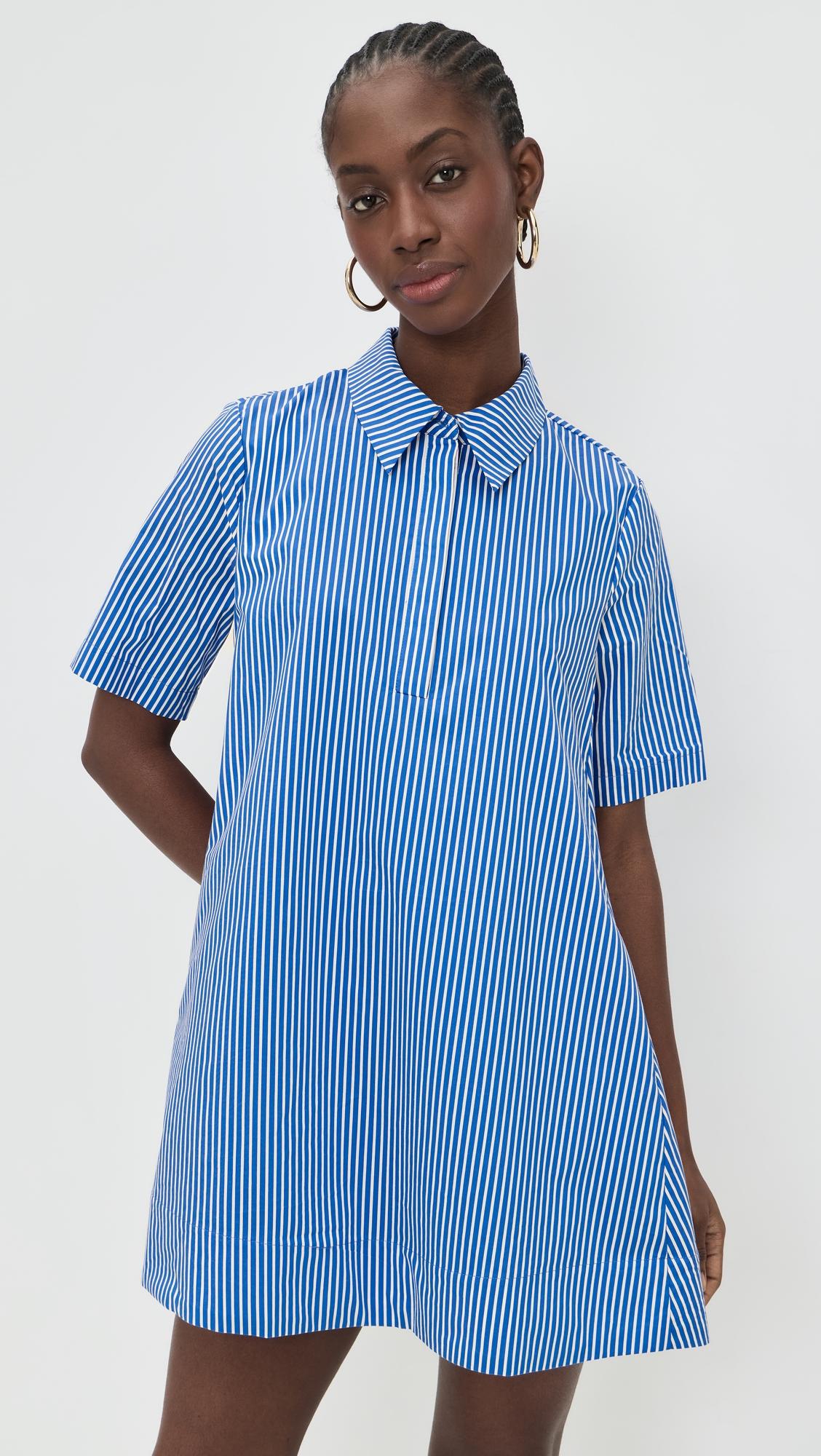 a-line short sleeve shirt dress