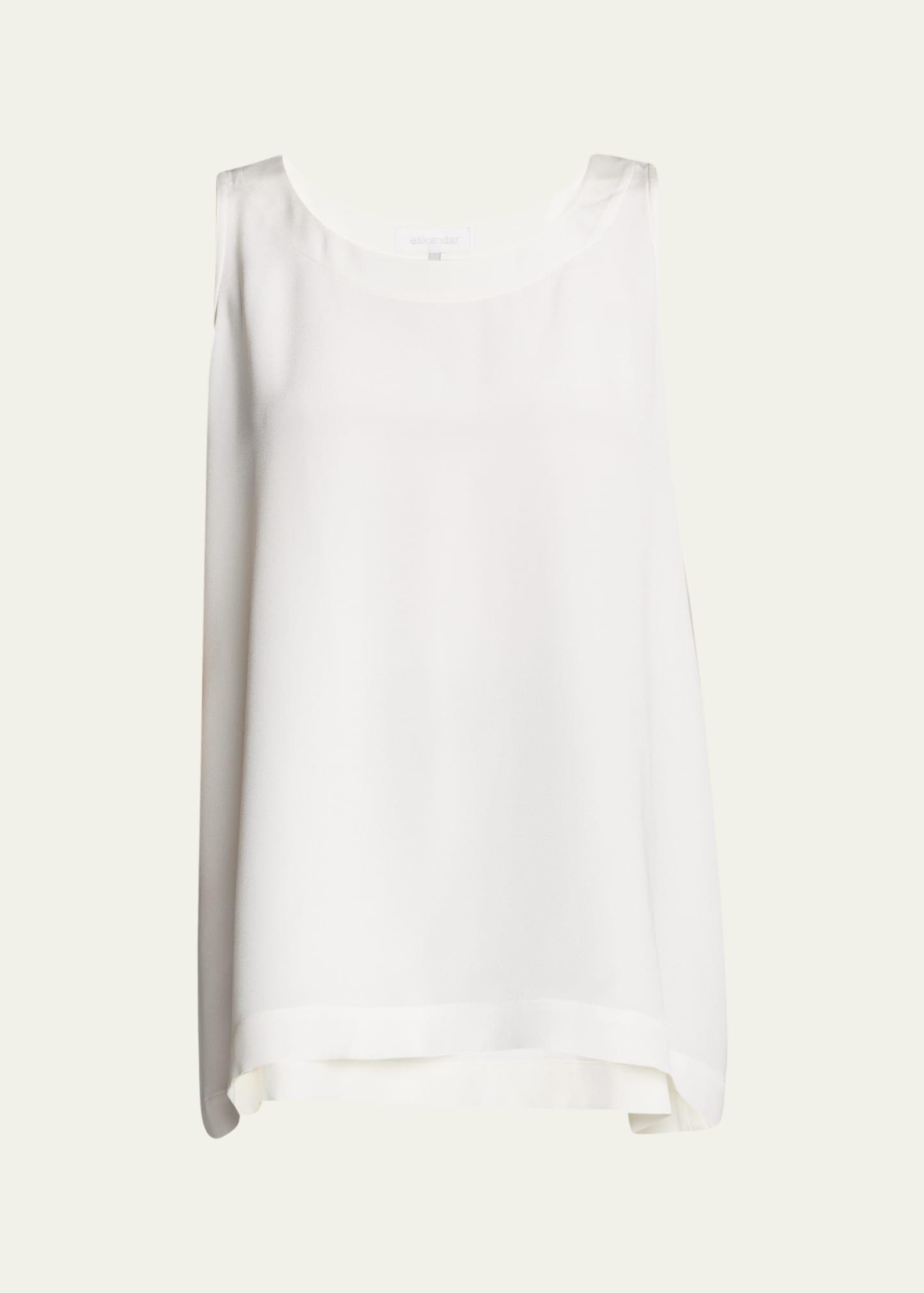 a-line silk shell