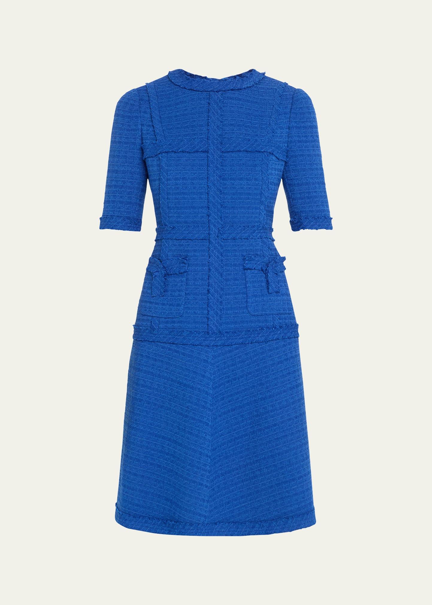 a-line tweed dress