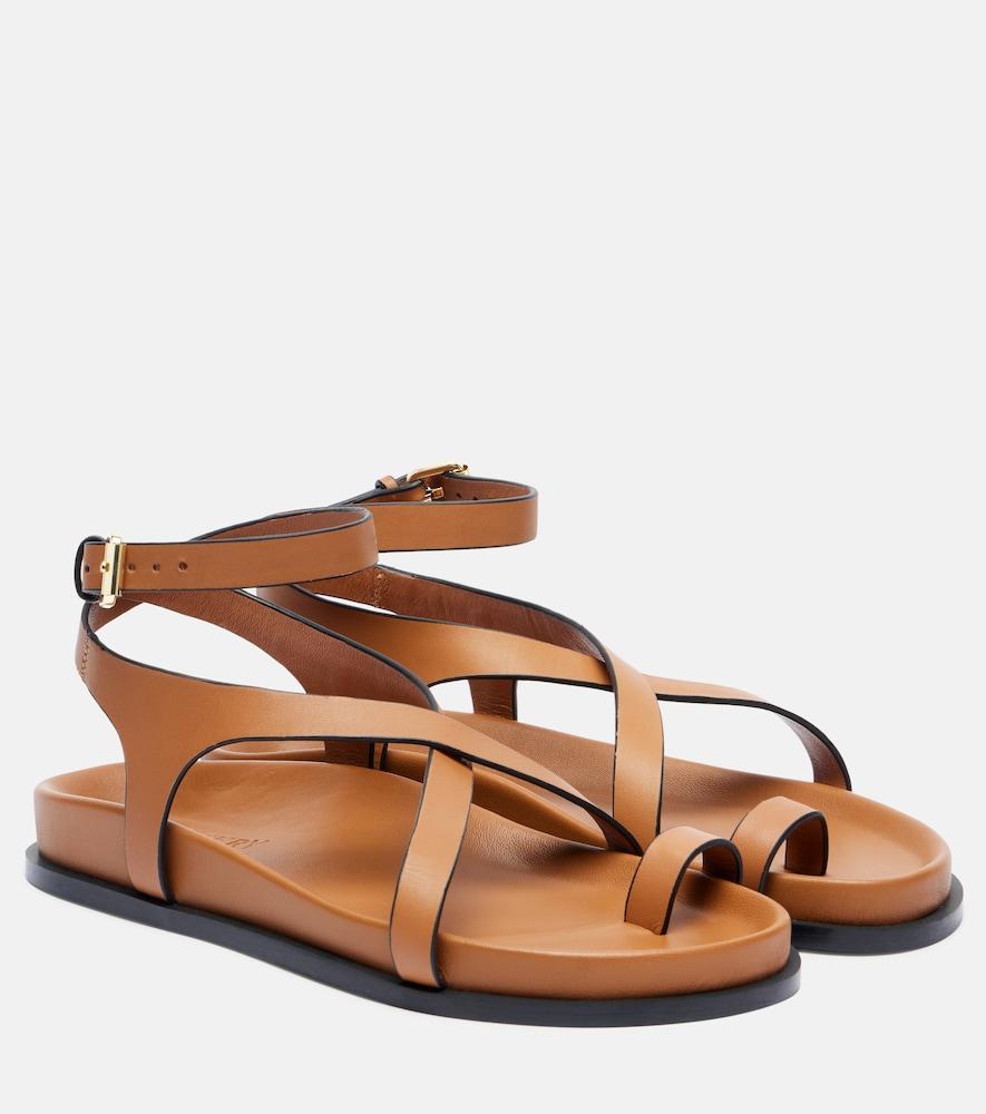 a. emery jalem slim leather sandals