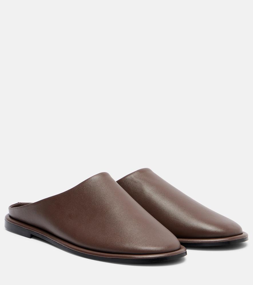 a. emery spencer leather mules