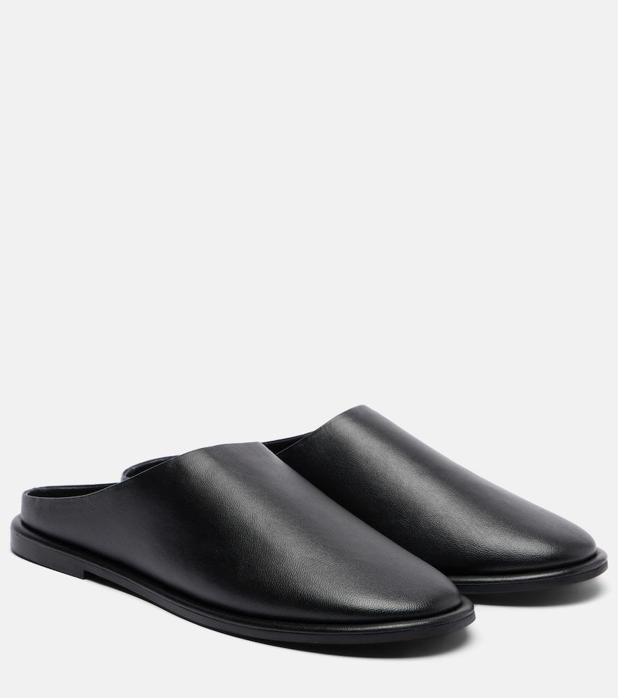 a. emery spencer leather mules