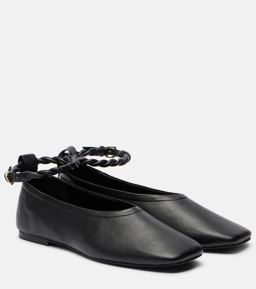 a. emery steele leather ballet flats