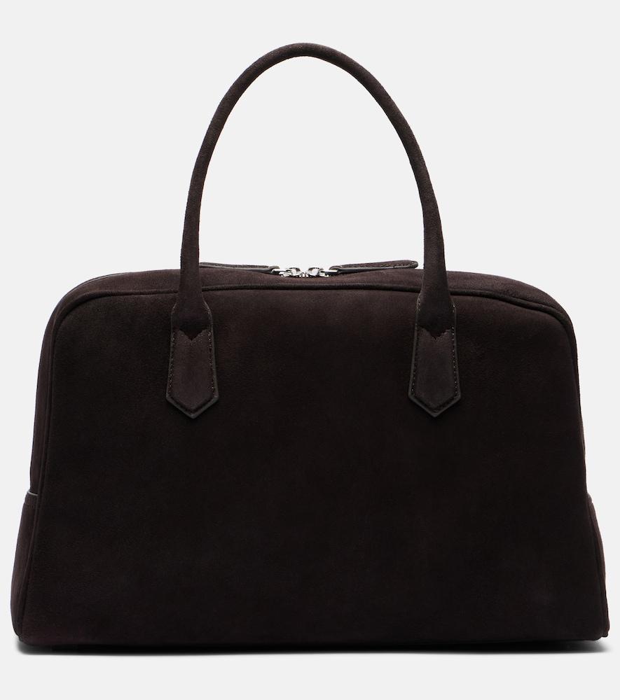 a. emery talbot large suede tote bag
