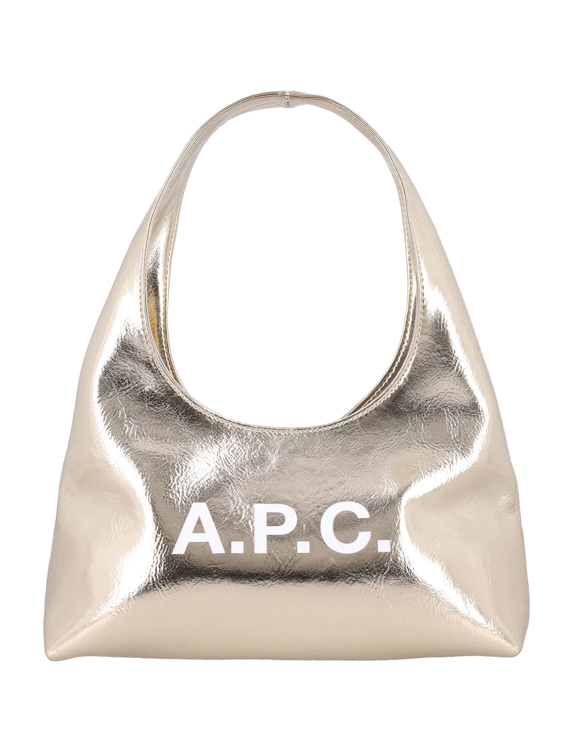 a. p.c. baby ninon shoulder bag pale gold polyurethane - women
