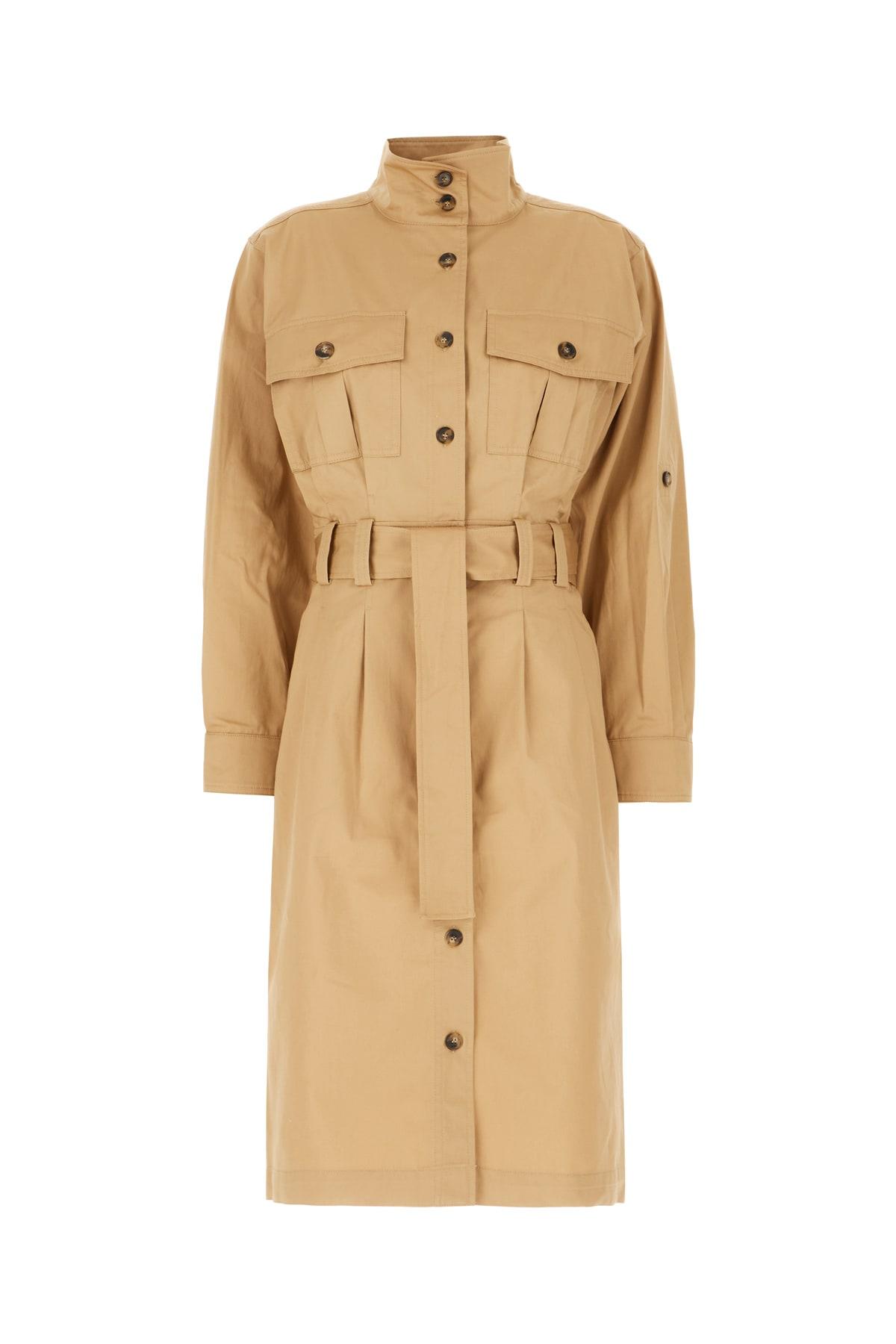 a. p.c. beige cotton shirt dress