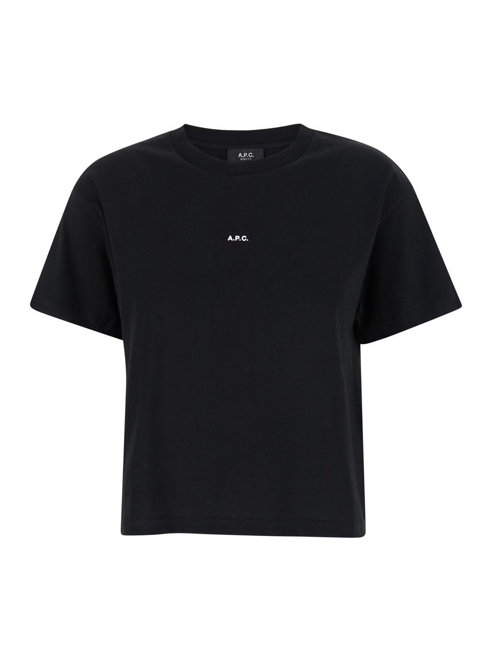 a. p.c. black cotton t-shirt