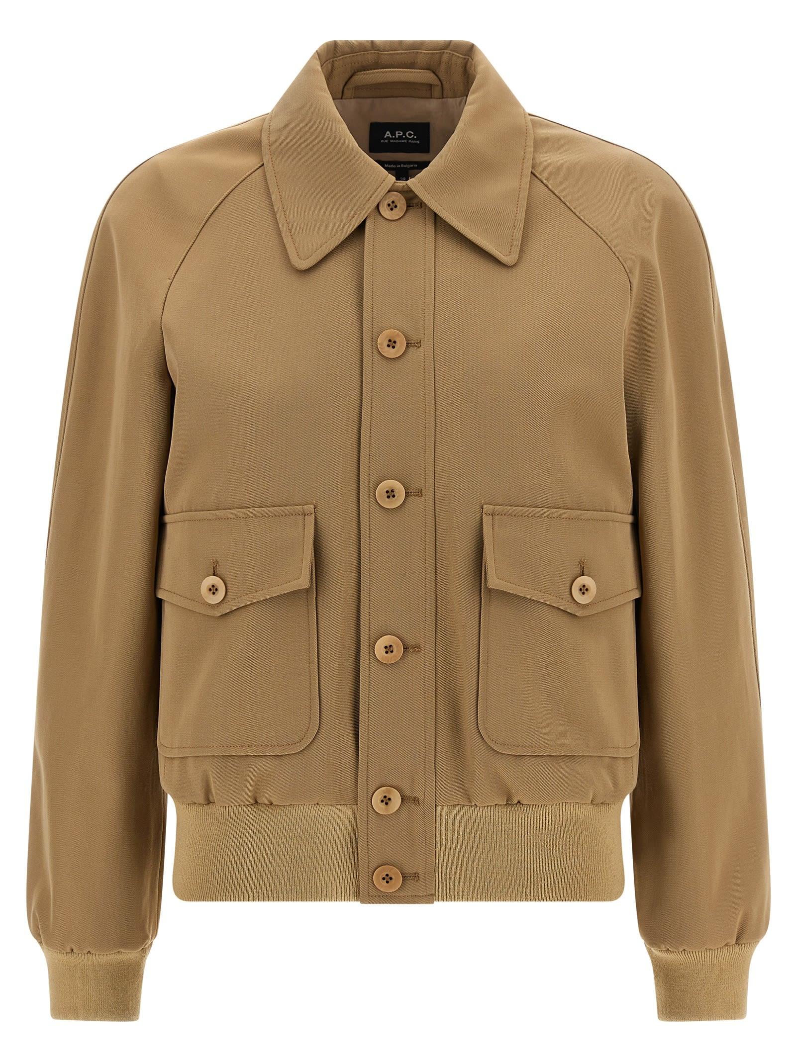 a. p.c. cotton and wool jacket