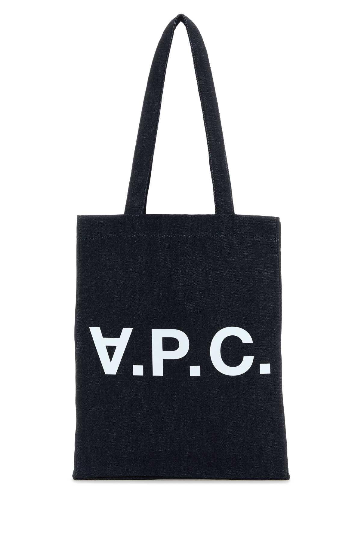 a. p.c. denim laure shopping bag