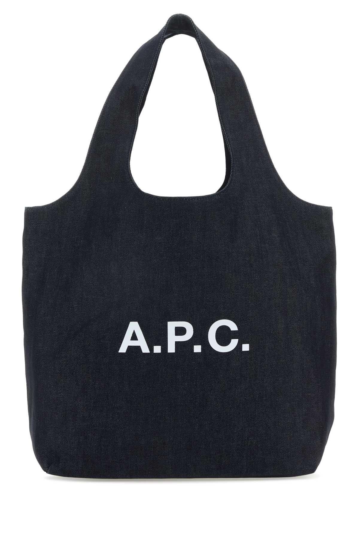 a. p.c. denim ninon shopping bag