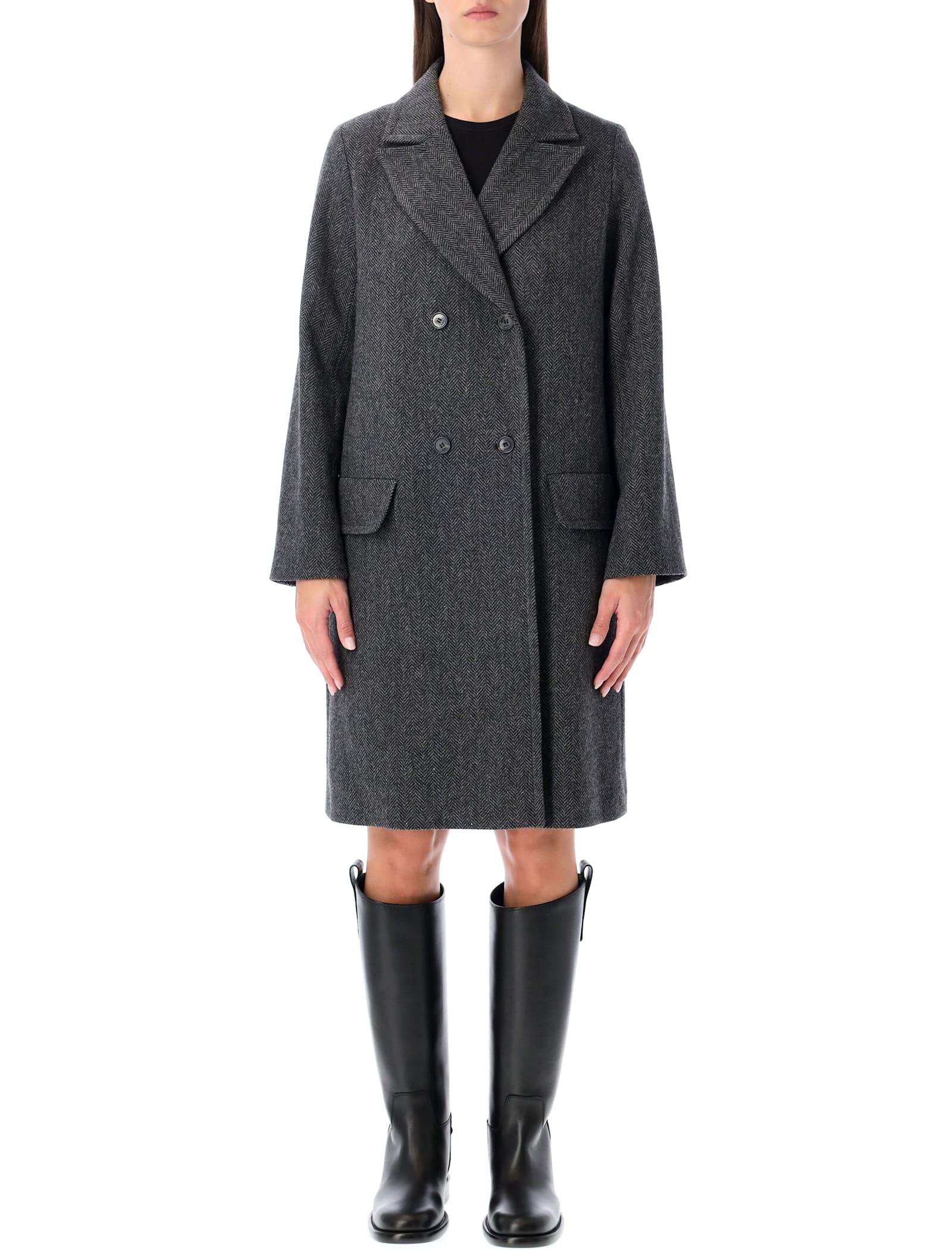 a. p.c. ginny wool double-breasted coat