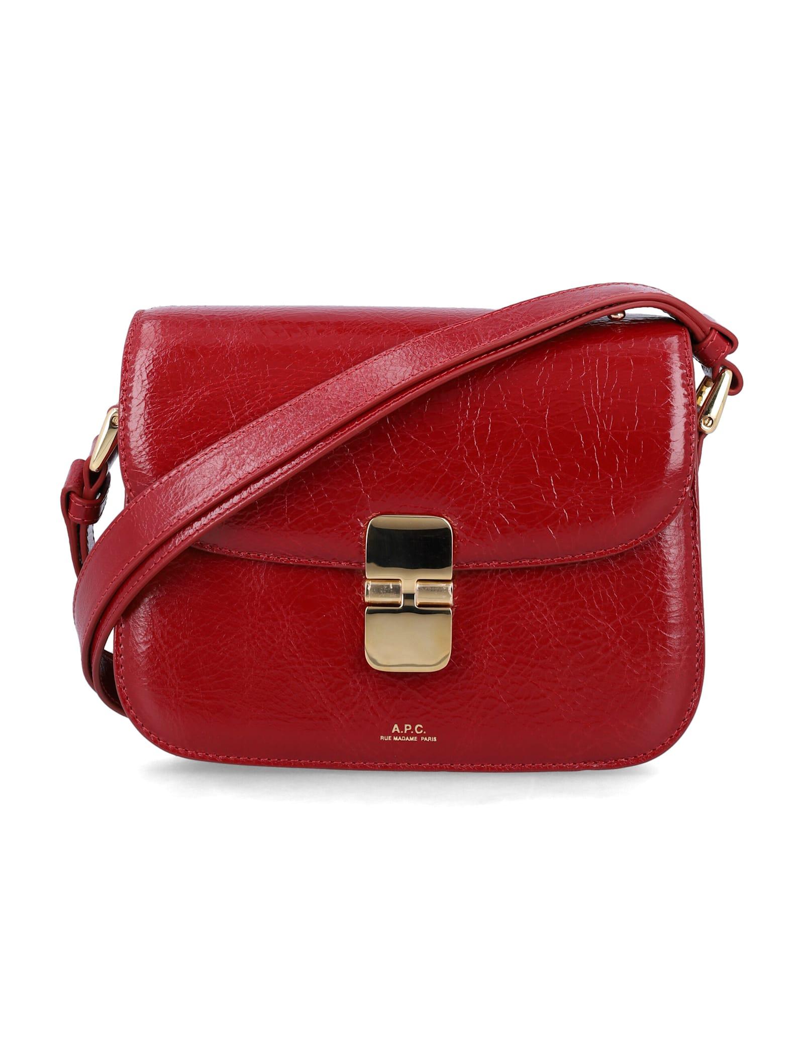 a. p.c. grace small shoulder bag red