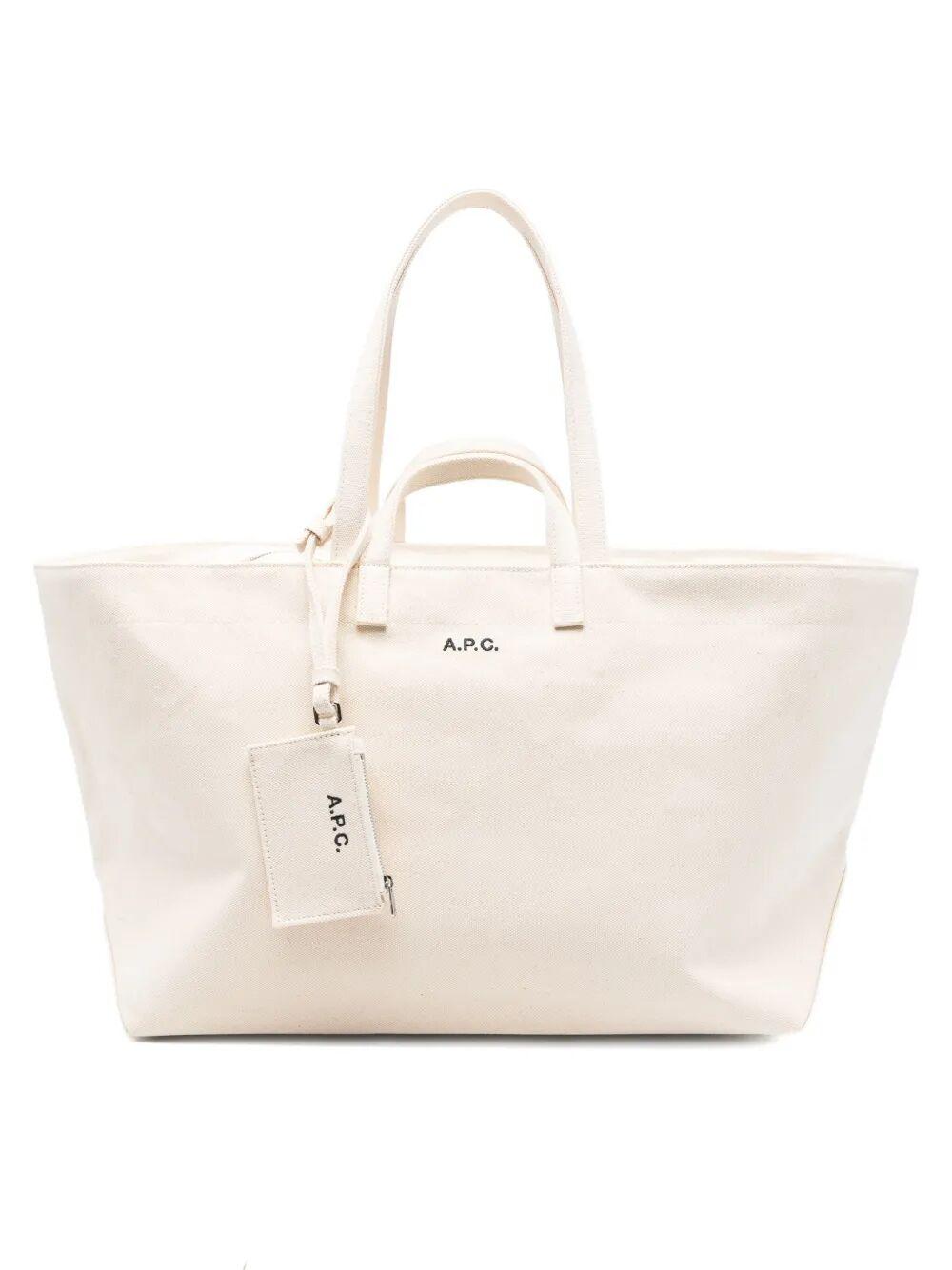 a. p.c. le drummer toile brown cotton bag - women